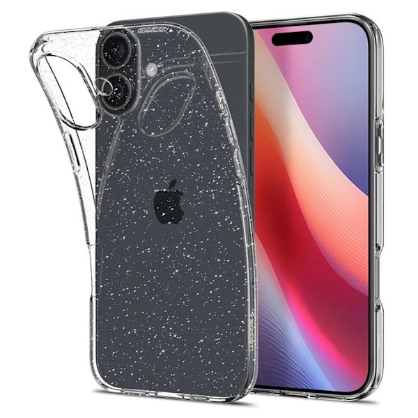 Coque Spigen Liquid Crystal Glitter för iPhone 16 Plus (transparent) Kristallkvarts