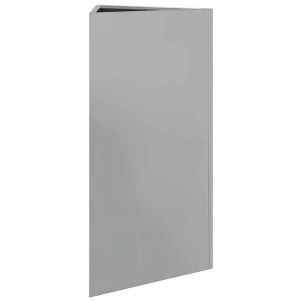 vidaXL Trädgårdsplanteringslådor 2 st triangulär 40x40x75 cm galvaniserat stål 851168