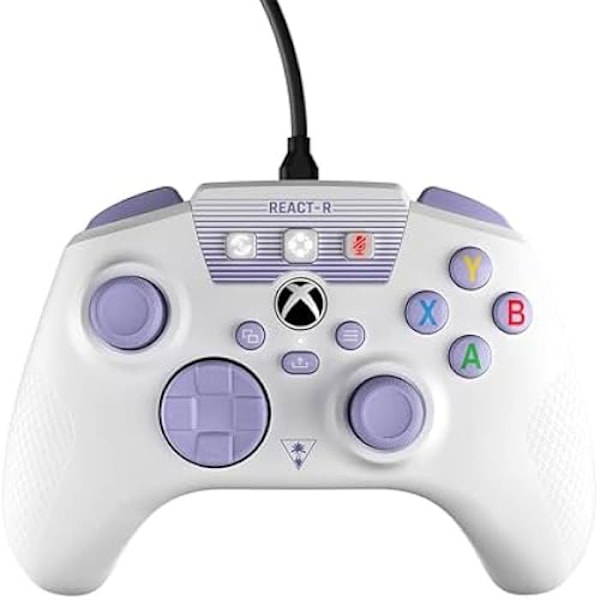 PC/XBOX-spelkontroll - REACT-R - Trådad - Vit och lila vit och lila