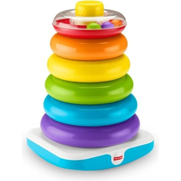 Fisher-Price - Giant Rainbow Pyramid - Early Learning Toy - Från 12 månader GJW15 Flerfärgad