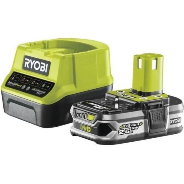 RYOBI 18V OnePlus 2,5Ah LithiumPlus-batteripaket och RC18120-125 2,0Ah snabbladdare