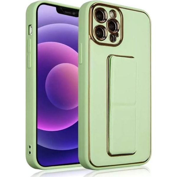 Noname - 187753677 - Ny Kickstand Case för iPhone 13 Pro Max med grön stöd.
