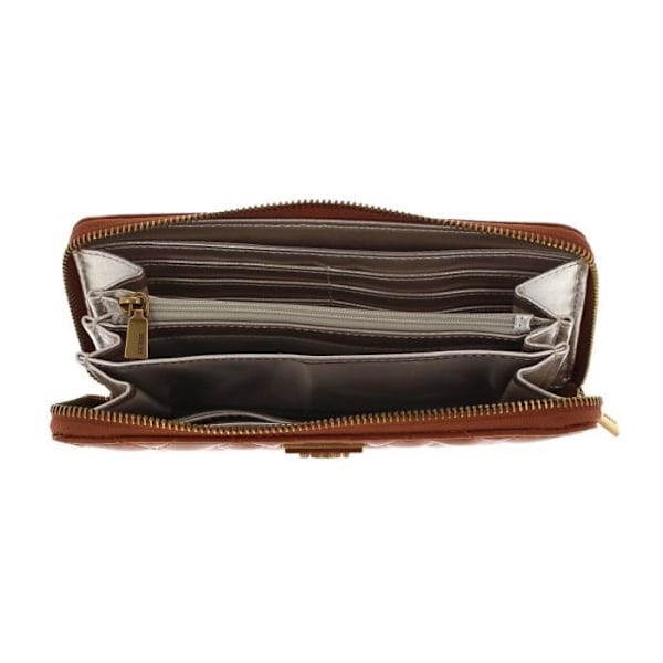 GUESS Elenia SLG Zip Around Plånbok L Cognac [202807] - plånbok plånbok ljusbrun