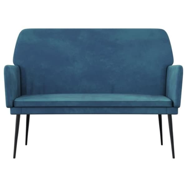 351391 vidaXL Bänk Blå 108x79x79 cm Sammet