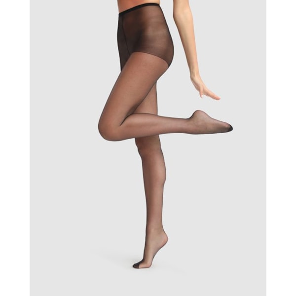 Collant Voile Transparent 15D Mina Nödvändigheter Från Dim Svart 3