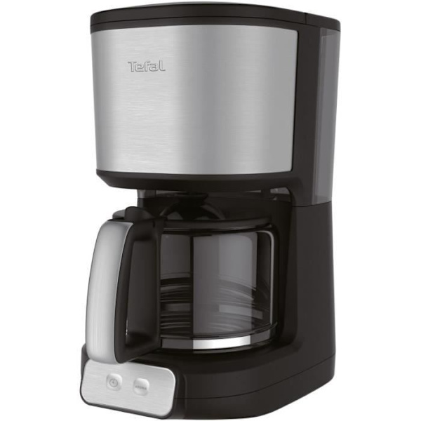 TEFAL CM470810 Element Black In filterkaffebryggare - Kapacitet 15 koppar - Kompatibel med malet kaffe