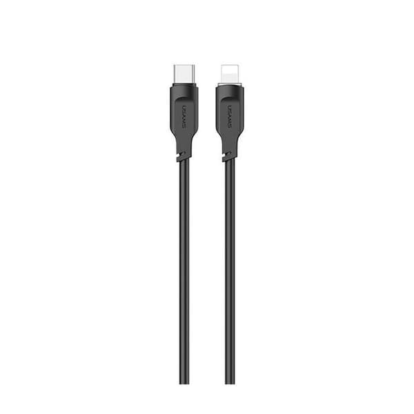 Laddkabel Svart Lightning USAMS 1m