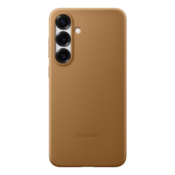 Coque för Samsung Galaxy S25 Plus Äkta Läder Kindsuit Samsung Guld Gul