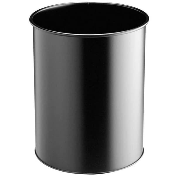 Metallpapperskorg 15 L - Svart