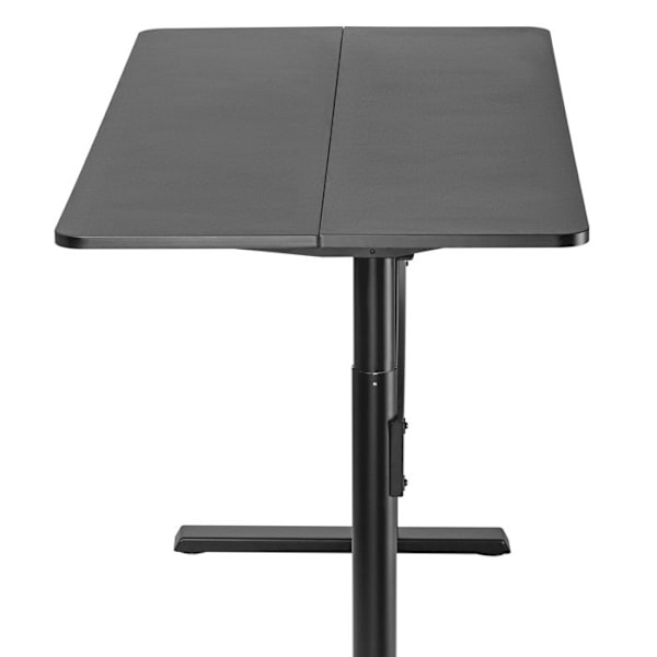 Kontorsbord med platta 140x68cm Ergo Office, gasfjäder, justerbart i höjd, för stående och sittande arbete, maxhöjd 115cm, ER-453 svart