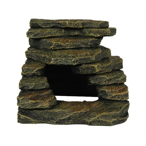 Dekorativt objekt - Terra Della - Pelare - 15,3x15,4x12 cm - Polyesterharts - Grå grå