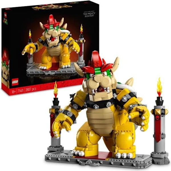 LEGO Super Mario - The Mighty Bowser - Samlarfigur - Byggsats - Present Flerfärgad