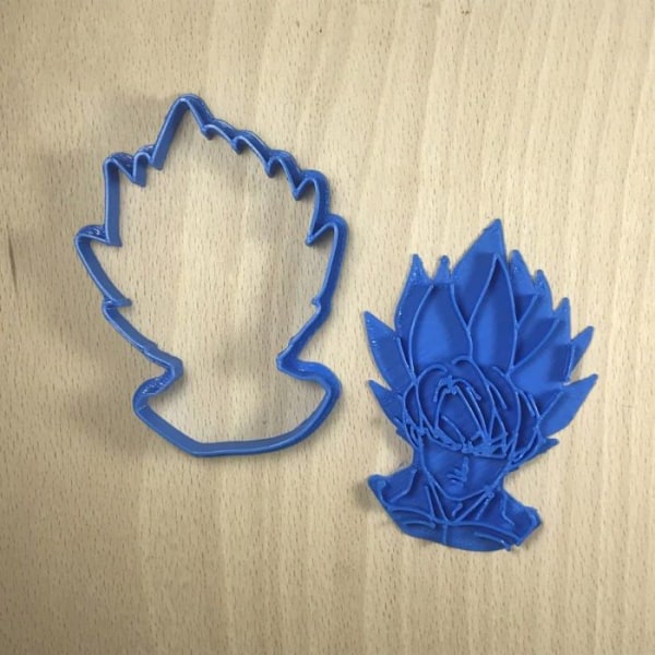 Kreativt matlagningsspel - Cuticuter-matlagningsspel - CGGOKUSAYAN - Goku Saiyan Dragon Ball Cookie Cutter, Blå ()