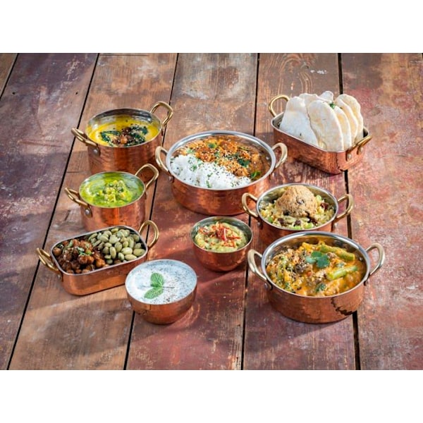 Aps - 40735 - Mumbai Mini servirspänt i rostfritt stål, kopparlook, 12,5 x 8,5 x 4,0 cm, 0,25 l