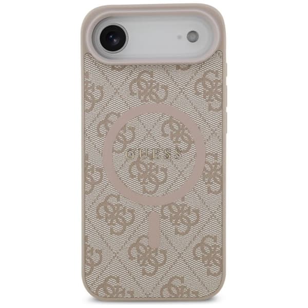 Coque Guess 4G Ring Classic Logo MagSafe för iPhone Air - Rosa Rosa