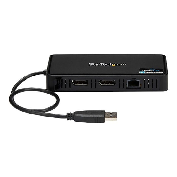 STARTECH USB 3.0 Dual Display DisplayPort 4K 60Hz dockningsstation för bärbar dator - 2x DP 4K 60Hz eller 1x DP 5K 60Hz