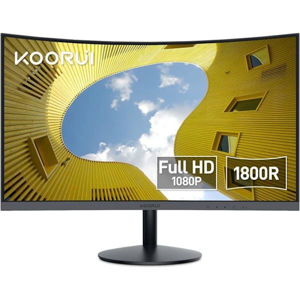 Böjd PC-skärm - KOORUI 24N5C - 23,6" FHD - VA-panel - 60 Hz - 1xHDMI 1,4,1xVGA