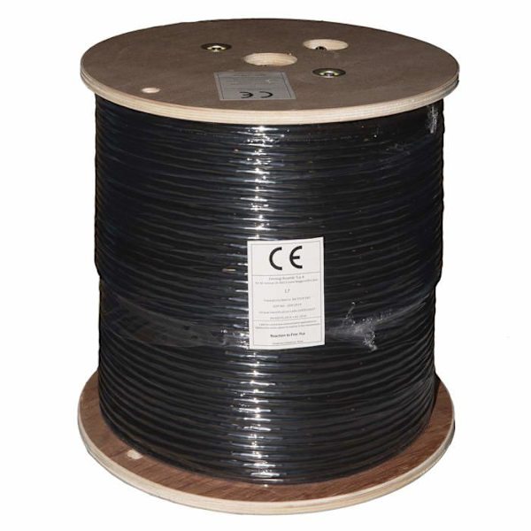 Link - LK305U6EST - Solid nätverkskabel för Cat6 utomhusinstallation U/Utp PE kopparmantel 305 m