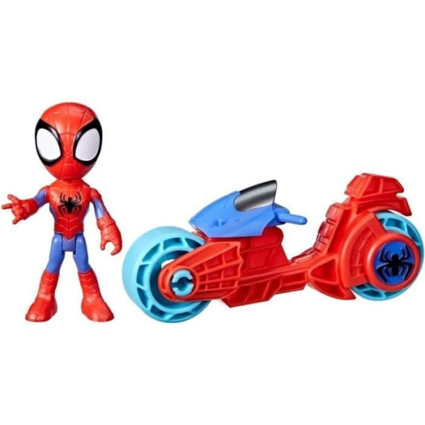 Spidey och hans extraordinära vänner, Spidey figur med motorcykel Flerfärgad