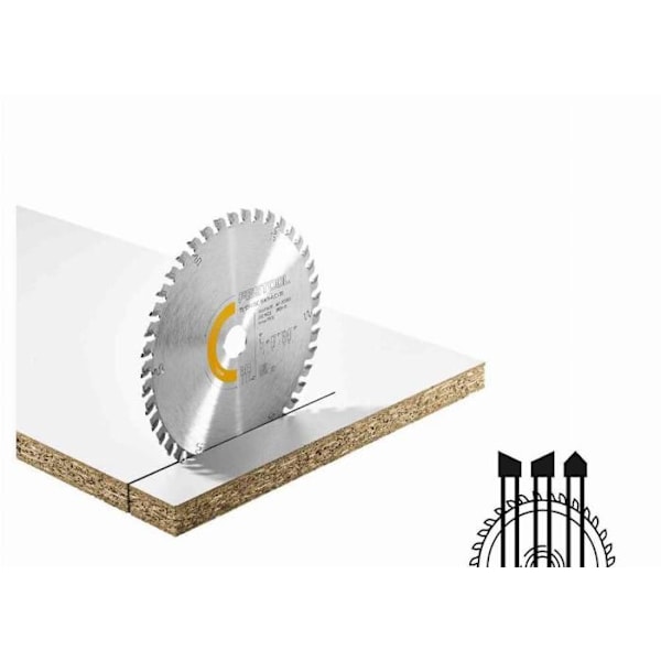Cirkelsågblad - FESTOOL - Trä Fin Snitt - 160x20x1,8mm - 42 tänder - Sprickfri klippning