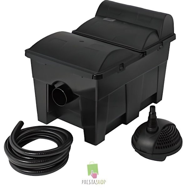 Komplett dammfiltreringssystem Pontec Multi Clear Set 15000 med pump, UV 11w och slang - Svart