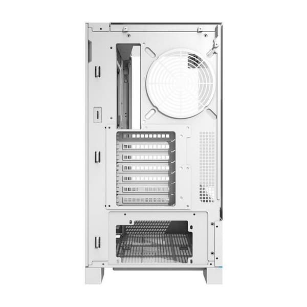 Central enhet endast - mini pc Darkflash Datorlåda utan fläkt DY450 (vit)