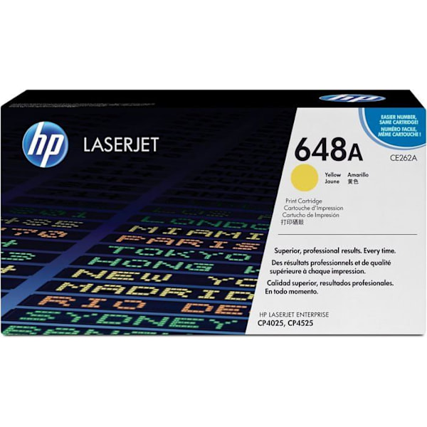Hewlett-packard - CE263A - HP 648A CE262A Gul äkta toner för HP Color LaserJet CP4025/CP4525