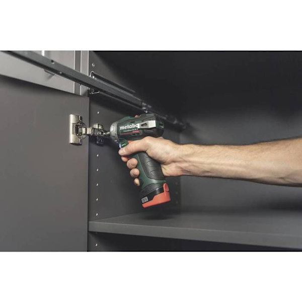 Metabo PowerMaxx BS BL Q 601749500 sladdlös borrmaskin/skruvdragare 12 V 2 Ah Li-Ion + 2 batterier - 4061792217843