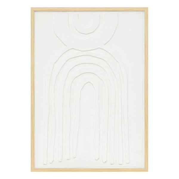 Väggdekor "Bobby" 50x70cm Vit Vit