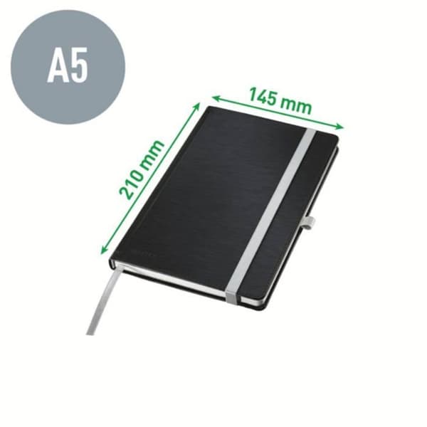 Leitz 44851069 Linjerad anteckningsbok blå titan 80 blad DIN A5 Titanblått