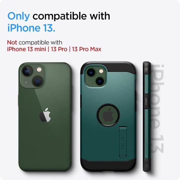 Telefonfodral - telefon bumper Spigen - ACS04566 - Tough Armor Fodral för iPhone 13 - Midnattsgrön