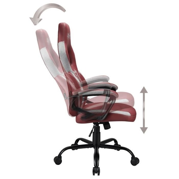 Spelstol - SUBSONIC - Harry Potter - Röd - Ergonomisk - Höjdjusterbar - Armstöd Röd