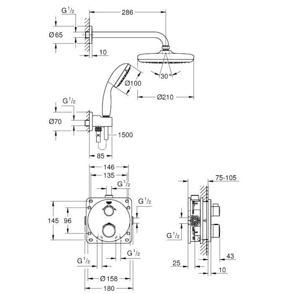 GROHE Precision Trend Pack