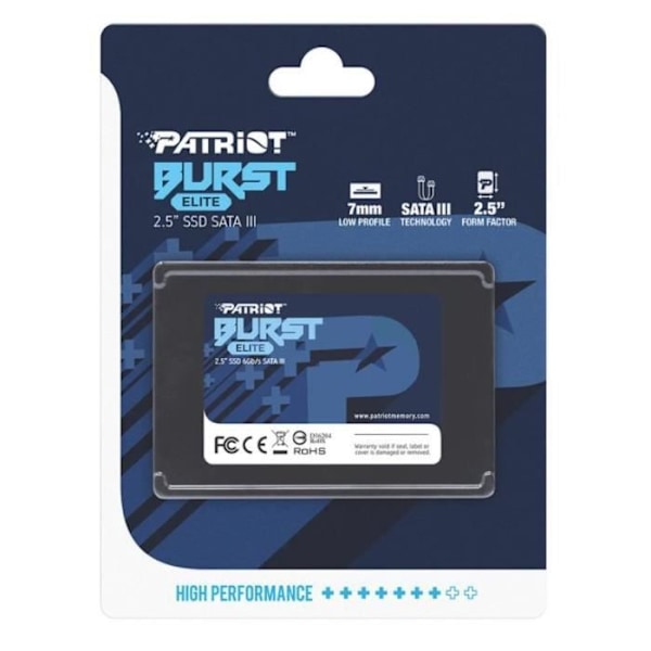 Patriot Memory Patriot Burst Elite SSD 240Go SATA III Intern SSD 2.5 - PBE240GS25SSDR