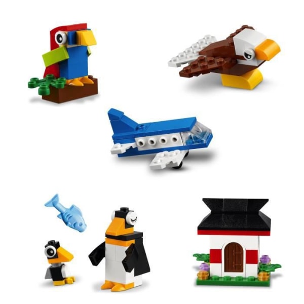 LEGO® 4+ Classic 11015 "Around the World" byggsats för kreativa klossar med 15 djurfigurer