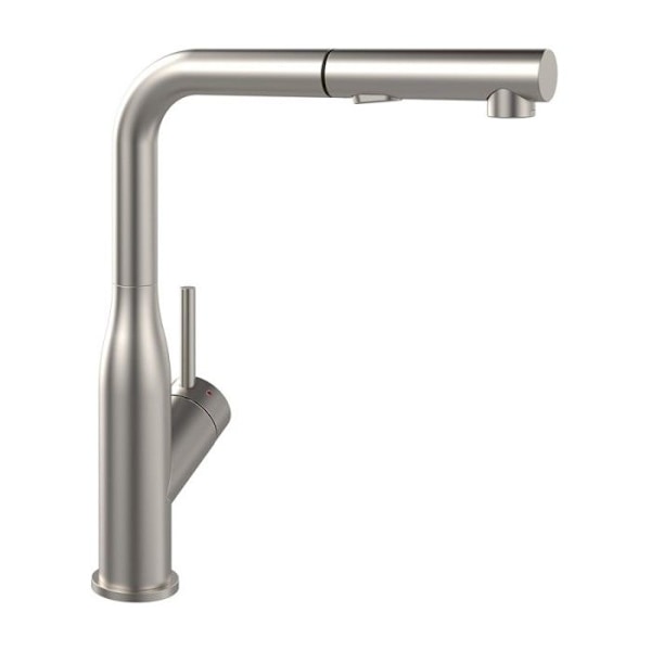 Kökskran - VILLEROY ET BOCH - Subway Style Dusch - Rostfritt stål - Svängbar - Modern design Grå massiv