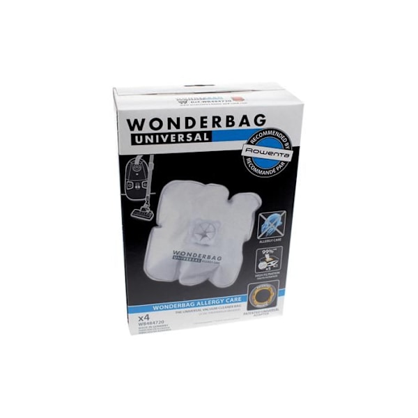 ROWENTA - 4 Wonderbag Endura dammsugarpåsar - WB484720