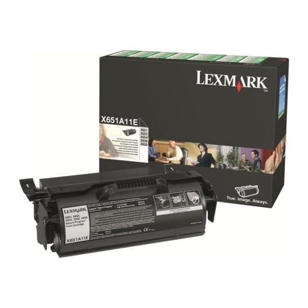 Lexmark X651A11E tonerkassett - Svart - Laser - 7000 sidor