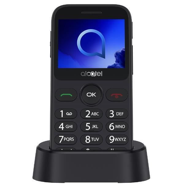 TELEFONI, Mobiltelefoner, Dual Band Mobiltelefoner, Alcatel, Alcatel Alcatel 2020x grå färgfunktioner