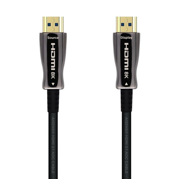 Aisens - A153-0521 - Ultra High Speed HDMI V2.1 AOC/HEC-kabel 8K60Hz 4K120Hz 4:4 48Gbps, A/M-A/M, svart, 50m