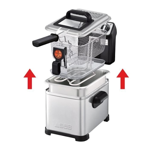 SEB FR518100 Semi Professional Fryer Filtra Pro 4L Rostfritt stål