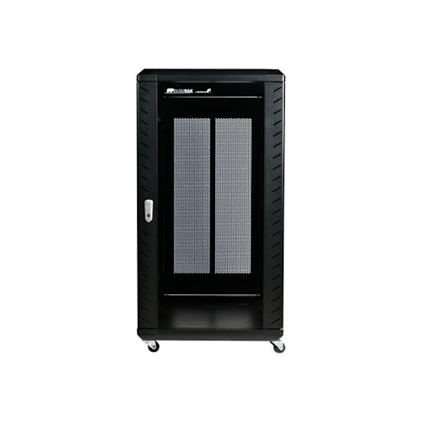 Serverrack - StarTech.com - 22U - Aluminium/Stål - Hjul - Svart