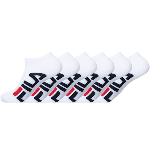 FILA låga strumpor för män - Comfort Sport - Paket om 6 - Vit Vit 39/42