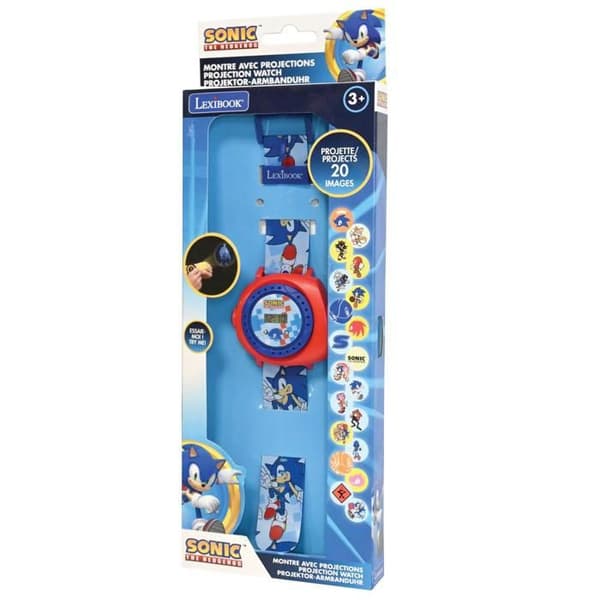 Pedagogiska spel - Lexibook - Sonic - Digital klocka - 20 bildprojektion - Kommunikation med koder blå/röd