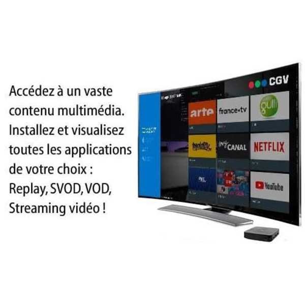CGV 70071 Android 4K 7.1 TV-box - Svart