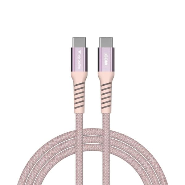 VERBATIM KABEL USB-C/ USB-C 60W ROSA