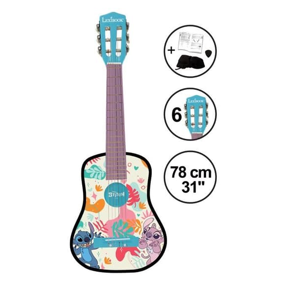 Akustisk Gitarr Stitch LILA