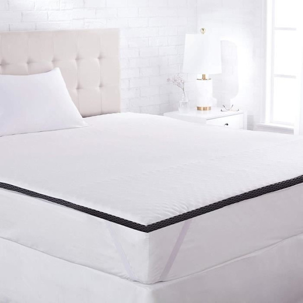 Basics Bekväm Memory Foam-madrass med remmar, 4 cm - 160 x 200 cm - HK04160200M