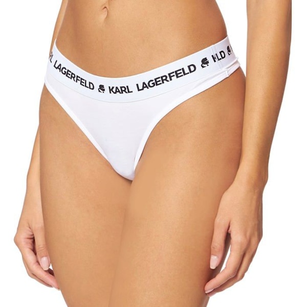 Karl lagerfeld stringtrosa - tanga - 211W2110 - Stringtrosa med logotyp för kvinnor Vit XS