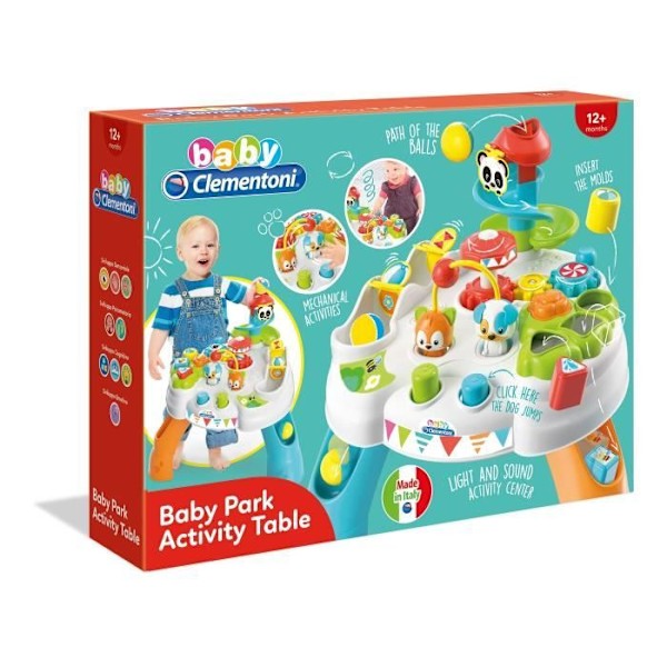 Babyaktivitetsbord Park Multicolor - CLEMENTONI - Interaktiv leksak - Inomhus - 24 månader - 2 år Flerfärgad